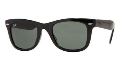 Matte black on sale folding wayfarer
