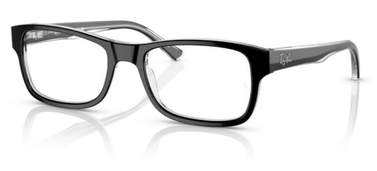 Ray Ban 5268 2034 black transparent Ray-Ban RX5268 - Black Transparent 2034