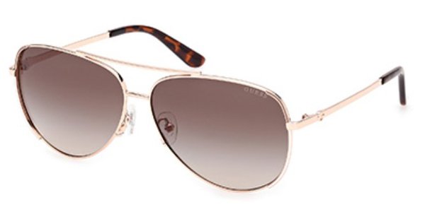 Guess GU00193 aviator 28F - Shiny Rose Gold sunglasses