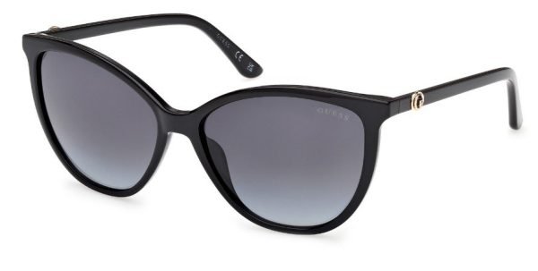 GUESS GU00256 01B shiny black sunglasses